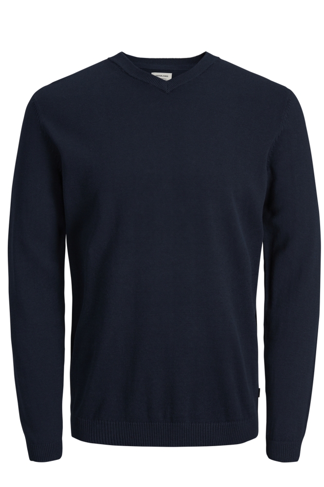 JJEBASIC KNIT V-NECK NOOS 12137194 Navy Blazer